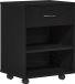 vidaXL Meuble de rangement chêne noir bois de peuplier 46 x 36 x 59 cm