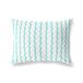 BonaMaison Turkoois-Wit Decoratieve Kussensloop, Kussenhoezen Bank, Decoratieve Kussenhoesjes, Kussensloop; Sofa, Slaapkamer, Kantoor, Auto 45x60 Cm - Ontworpen en vervaardigd in Turkije