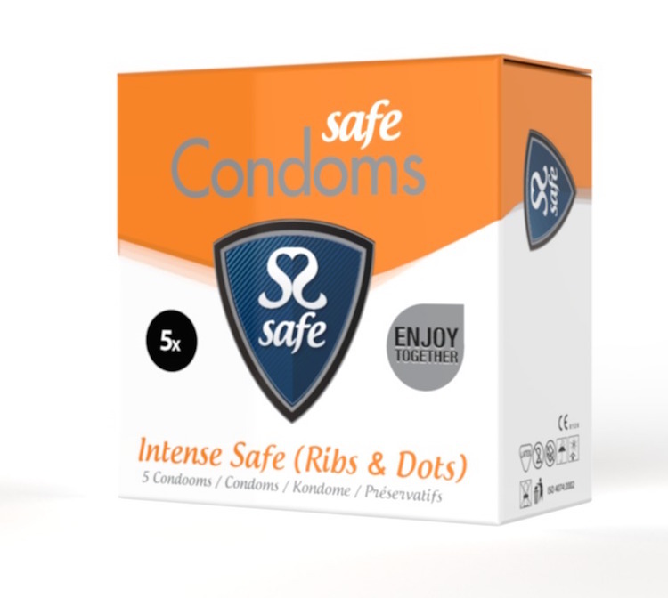 Safe Condooms Intense Ribs & Dots 5st