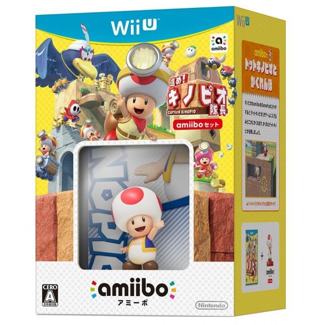 Nintendo Captain Toad: Treasure Tracker + Toad amiibo bundel - Wii U