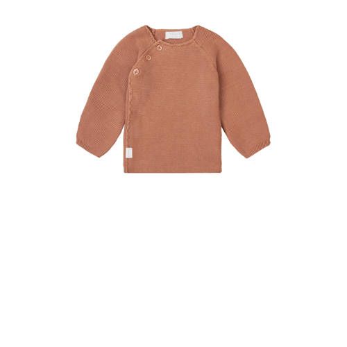 Noppies Newborn Baby Sweater Pino - Organic Cotton - Old Pink