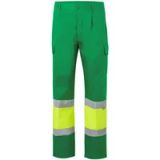 Velilla Werkbroek met hoge zichtbaarheid fluo yellow/green M