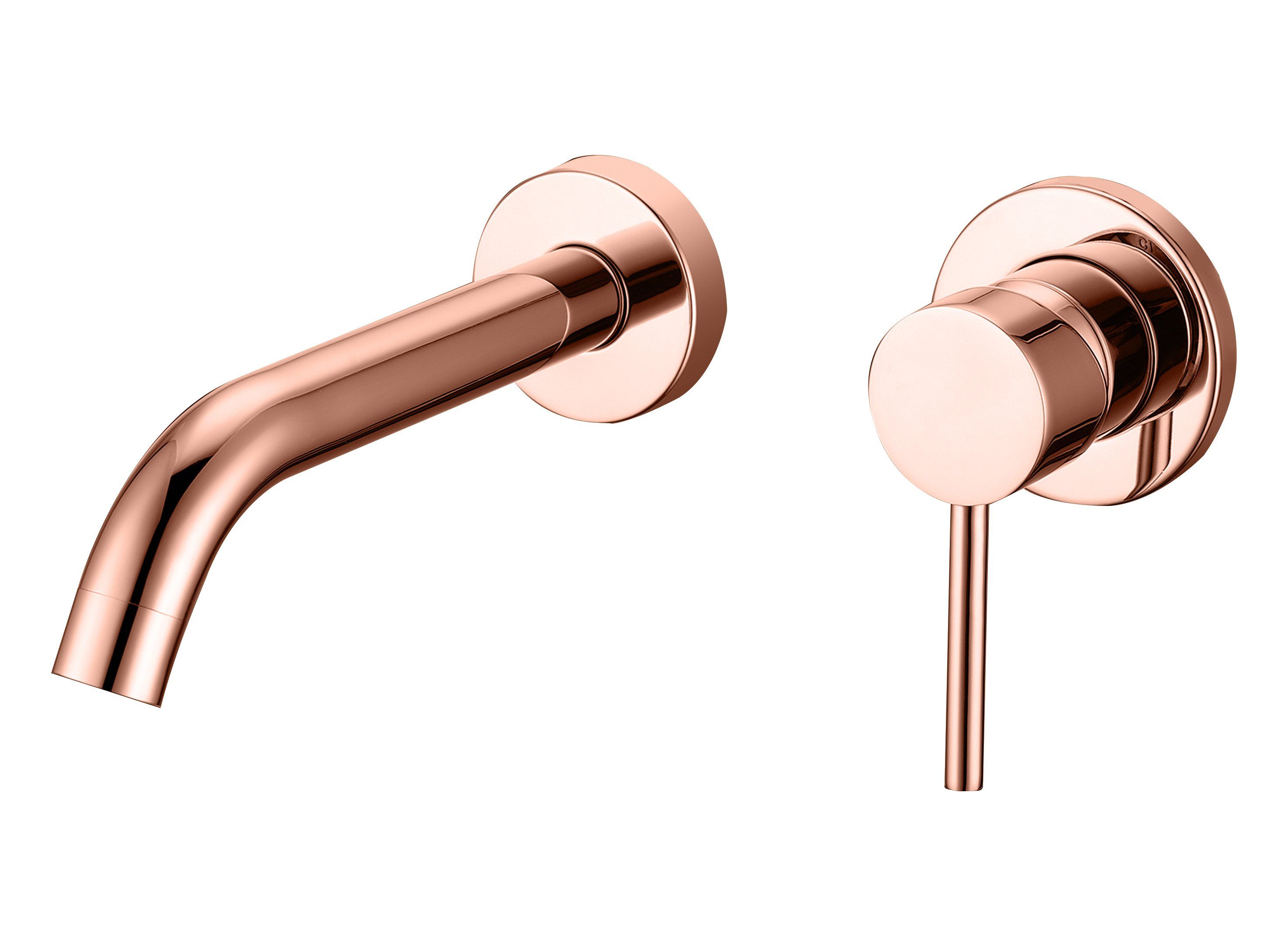 Best Design Lyon Inbouw Wand Mengkraan 20 cm Rosé Mat Goud