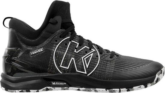 Kempa Attack Mid - Sportschoenen - Volleybal - Indoor - zwart - Maat 42 - Mannen