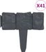 Bordure de gazon 41 pièces aspect pierre 10 m plastique