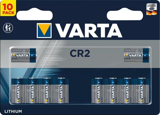 Varta LITHIUM Cylindr. CR2 - Fotobatterij - Lithium - 880 mAh - 3 V - 10 stuks