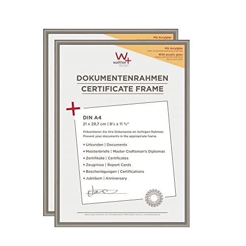 Walther Design New Lifestyle fotolijst - 21 x 29,7 cm (DIN A4) - staal