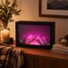 Koopman International lanterne d'ambiance LED - noir - 31 x 9 x 21 cm - colour changing - cheminée - USB