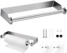 Unyqoos® Porte-rouleau de cuisine mural sans perçage en acier inoxydable