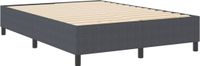 vidaXL Platformbedframe Donkergrijs 140 x 190 cm Corduroy stof