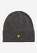 Lyle & Scott Lambswool blend ribbed beanie - charcoal marl