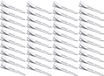 Allecto - Pin Curl Duck Bill Clips - Argent - Pinces à Cheveux Métalliques pour Femmes - 40 Pièces