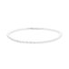 Tamaris Anklet Elegant enkelbandje van gepolijst roestvrij staal, zilver, glazen parelketting, verstelbaar tot 25 cm, waterdicht en huidvriendelijk