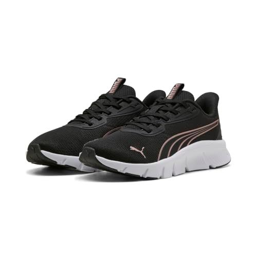 Puma Unisex FLEXFOCUS LITE Moderne Road Running Schoen, Zwart Wit-Rose Goud, 7 UK