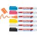 Edding 95 Marqueur pour verre - Lot de 6 - Pointe ogive - Noir, Bleu, Orange, Rose, Blanc, Jaune