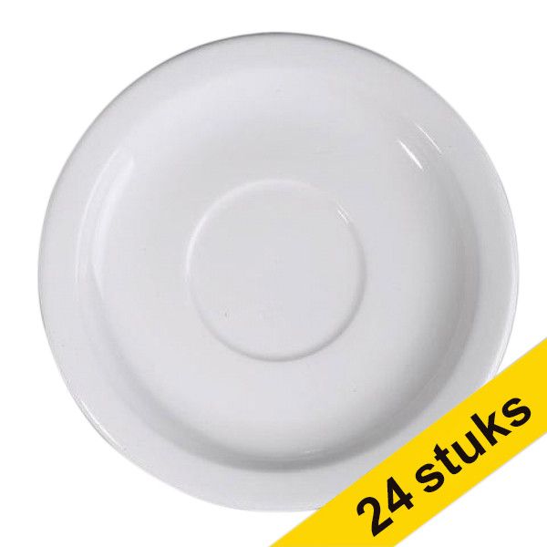 White label Nordika koffieschotel Off white 165 mm (24 stuks)