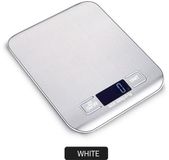 NCD E-Commerce Handel GmbH Balance de cuisine, balance électronique de haute précision en acier inoxydable, blanc