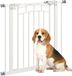 PawHut Veiligheidshek voor honden, uittrekbaar, 74-80 cm, hoogte 76 cm, wit