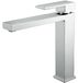 ESSEBAGNO Robinet pour lavabo, chrome brossé, salle de bain