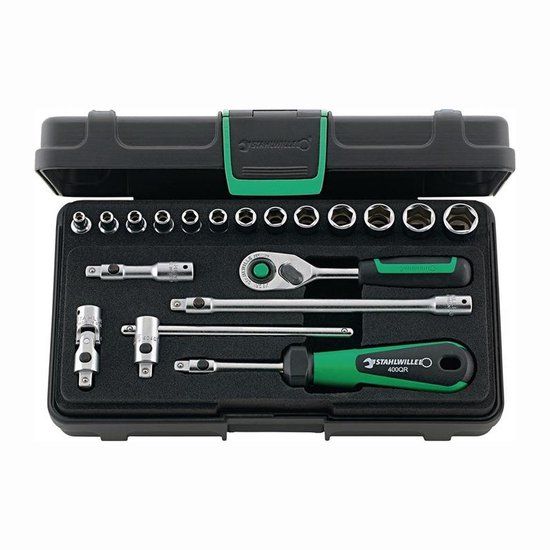 Stahlwille 40/13/6QR KN 96011180 Dopsleutelset 1/4 (6.3 mm) 19-delig