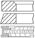 Goetze Engine 08-447200-00 - jeu de segments de piston