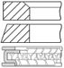 Goetze Engine 08-447200-00 - jeu de segments de piston