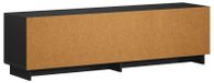 Syfax Bewerkt hout tv-meubel 140 x 34,5 x 40 cm Zwart