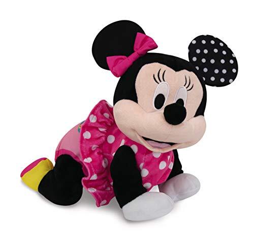 Clementoni 17260 Disney Baby - Minnie kruipt met mij, knuffelig educatief speelgoed voor baby's en peuters, knuffel om motorische vaardigheden te ontwikkelen, ontwikkeling aan te moedigen