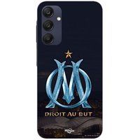Maniacase Coque Pour Samsung galaxy A25 OM logo bleu et dorée stade