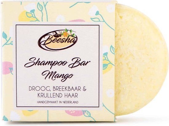Beesha Shampoo Bar Mango - Vegan, Sulfaatvrij & Parabeenvrij - 65g