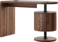 Vicco Lara Bureau – 120 x 50 cm met 2 laden Eiken rustiek