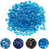 VEVOR Fire Glass 9KG Fire Pit Glass Stones 19MM Fireplace Glass Glass Stones Caribbean Blue