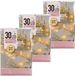 Merkloos Koopman International Kerstverlichting - 3x - op batterij - warm wit - 30 lampjes