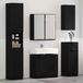 Maison Exclusive - Ensemble de meubles de salle de bain, 3 pièces, imitation chêne noir