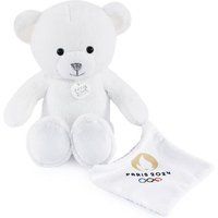 Doudou et Compagnie Beer Parijs Pluche Wit met deken