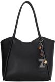 Zebra Trends Sofie Laptoptas - 15.6 inch - Shopper - Laptopvak - Ritsvak - Bag Charm - Dames Werktas - Zwart