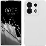 kwmobile telefoonhoesje geschikt voor Xiaomi Redmi Note 13 Pro 5G / Poco X6 5G - Hoesje voor smartphone - Precisie camera uitsnede - In mat wit