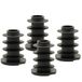 Wagner QuickClick® 15787000 Set van 4 kunststof meubelglijders, zwarte basis om in elkaar te steken, 4 sokkels, Smart kunststof, diameter 18/22 x 3/25 mm, helling 0°, Made in Germany