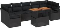 vidaXL Banc de jardin noir et marron