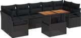 vidaXL Banc de jardin noir et marron