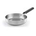 Castey B-S18 Trimetal Induction Koekenpan met siliconen lang handvat, 18 cm, roestvrij staal zilver