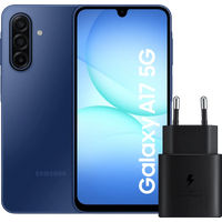 Samsung Galaxy A17 128GB Blue 5G + Samsung 25W Black Charger