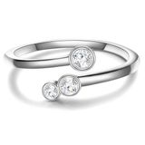 Glanzstücke München Ring Zilver 999 zilver Zirkonia Wit Maat 58