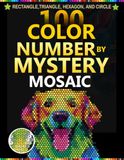 Dog Mystery Mosaic Book: 100 Color by Number Pixel Art for Adults & Teens With 4 Unique Shapes