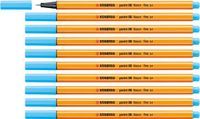 STABILO point 88 Fineliner - Neon Blauw - 0.4mm - Doos van 10