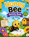 Honey Bee Activity Book for Kids Ages 4-8