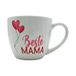 XXL drinkbeker - Maxi - koffiebeker - mokkengeschenk mama, koffiemok, porseleinen mok, motief: Beste Mama, in wit, grootte H/Ø: 9,2 x 10,5 cm, inhoud 400 ml, vaatwasmachinebestendig.