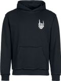EMP Special Collection Zwarte hoodie met geribbelde boorden - Heren - S