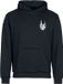EMP Special Collection Zwarte hoodie met geribbelde boorden - Heren - S