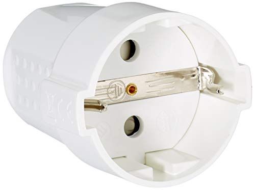 SILVER ELECTRONICS Schuko - bus met bescherming (16 A) wit